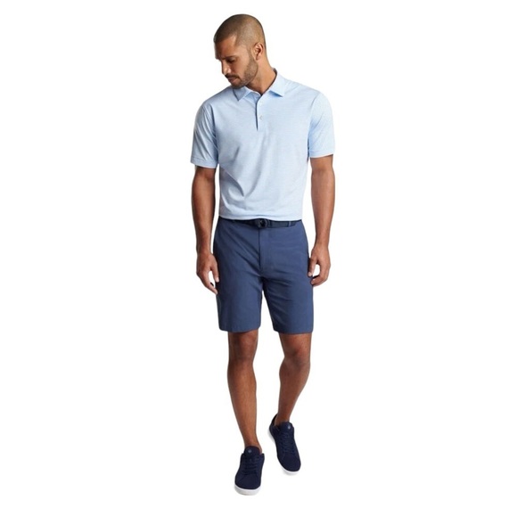 Peter Millar Crown Sport Shackleford Performance Hybrid Short Sz 38 Navy - Picture 1 of 11